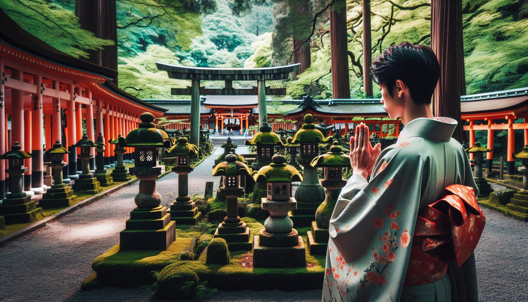 和服　日本人　京都　神社 image 3
